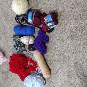 Assorted Yarns. New And Slightly Used Lot
